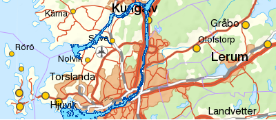 Till karta med kartering av Göta älv