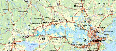 Till karta för kartering av Mälaren